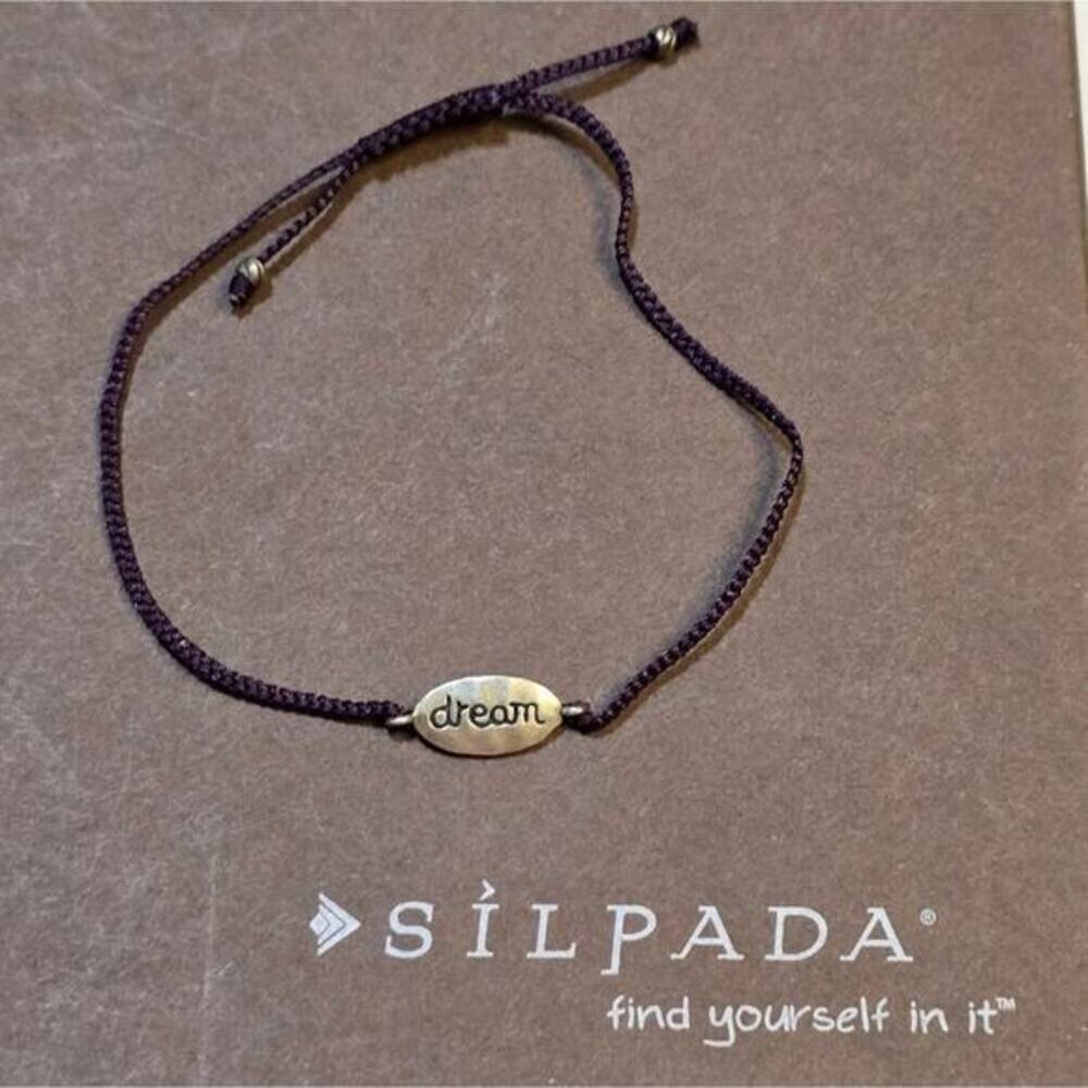 Silpada Dream Sterling Silver Cord Bracelet‎ B2317 Retired
